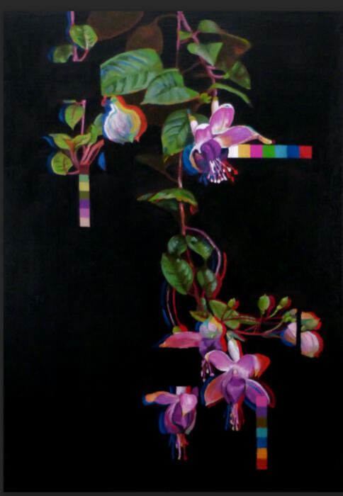 Floating Fuchsia - A4 / 21cm x 29.7cm - £30